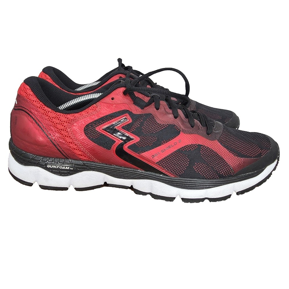 361 Degrees Shield 2 Running Shoes Mens 13 Black‎ Risk Red Sneakers Trainers